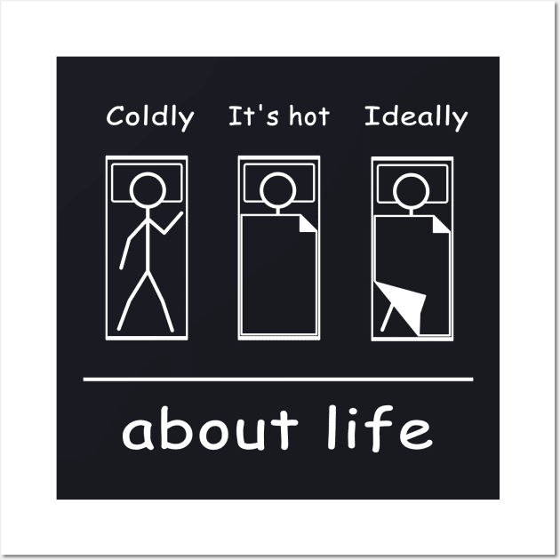 Life funny about life Cool Funny Graphic Wall Art by MasliankaStepan